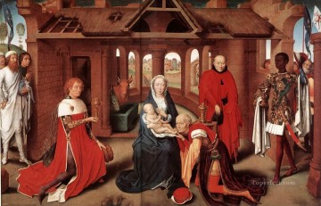  Adoration Art - Adoration of the Magi 1470 Netherlandish Hans Memling
